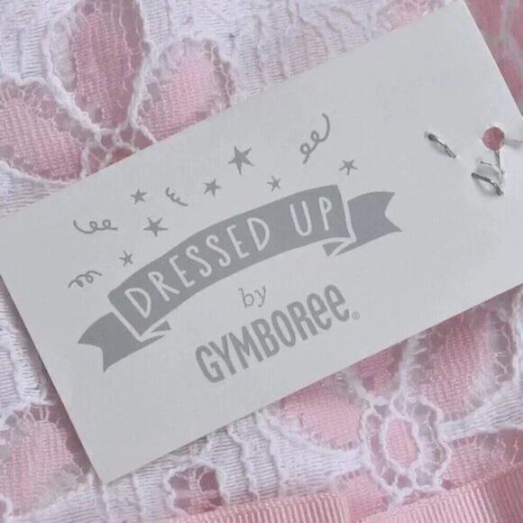 NWT Dressed Up By Gymboree Eyelet Dress  Pink White Tulle Party 12-18M - Picture 4 of 9
